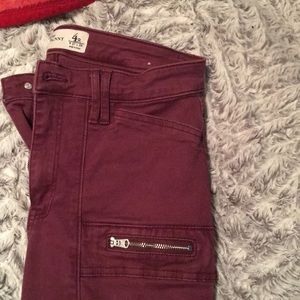 Skinny Maroonish Purplish Jeans